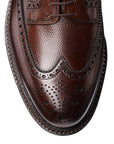 Crockett & Jones - Pembroke Dark Brown Scotch Grain Shoes SHOES Crockett & Jones