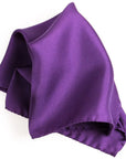 Robert Old - Plum Silk Pocket Square HANDKERCHIEFS Robert Old
