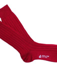 Robert Old - Granata Red Ribbed Wool Socks SOCKS Robert Old