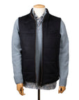 Robert Old - Navy 100% Cashmere Lightweight Padded Gilet BLOUSONS Robert Old