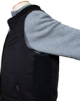 Robert Old - Navy 100% Cashmere Lightweight Padded Gilet BLOUSONS Robert Old