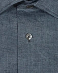 Robert Old - Charcoal Grey Pure Italian Linen Long Sleeve Shirt L/S SHIRTS Robert Old
