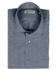 Robert Old - Charcoal Grey Pure Italian Linen Long Sleeve Shirt L/S SHIRTS Robert Old