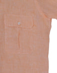 Robert Old - Orange Pure Italian Linen Short-Sleeve Shirt S/S SHIRTS Robert Old