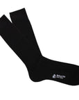 Robert Old - Black Wool Ribbed Socks SOCKS Robert Old