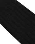 Robert Old - Black Wool Ribbed Socks SOCKS Robert Old