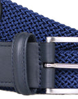 Robert Old - Blue Navy Woven Elastic Belt BELTS/BRACES Robert Old