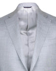 Robert Old - Silver Wool, Silk and Linen Blend Blazer JACKETS Robert Old
