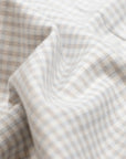Robert Old - Beige & Blue Check Flanello Junior Cotton Long Sleeve Shirt L/S SHIRTS Robert Old