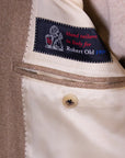 Robert Old - Beige Herringbone Pure Cashmere Jacket JACKETS Robert Old