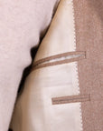 Robert Old - Beige Herringbone Pure Cashmere Jacket JACKETS Robert Old