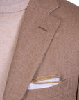 Robert Old - Beige Herringbone Pure Cashmere Jacket JACKETS Robert Old
