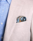 Robert Old - Beige Herringbone Weave Irish Linen Jacket JACKETS Robert Old