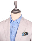 Robert Old - Beige Herringbone Weave Irish Linen Jacket JACKETS Robert Old