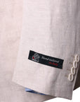 Robert Old - Beige Herringbone Weave Irish Linen Jacket JACKETS Robert Old