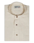 Robert Old - Beige Pure Italian Linen Tunic Collared Long Sleeve Shirt L/S SHIRTS Robert Old