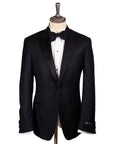 Robert Old - Black Micro-Pattern Wool & Silk Tuxedo SUITS Robert Old