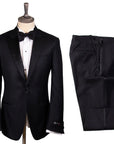 Robert Old - Black Micro-Pattern Wool & Silk Tuxedo SUITS Robert Old