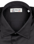 Robert Old - Black Satin Cotton Shirt L/S SHIRTS Robert Old