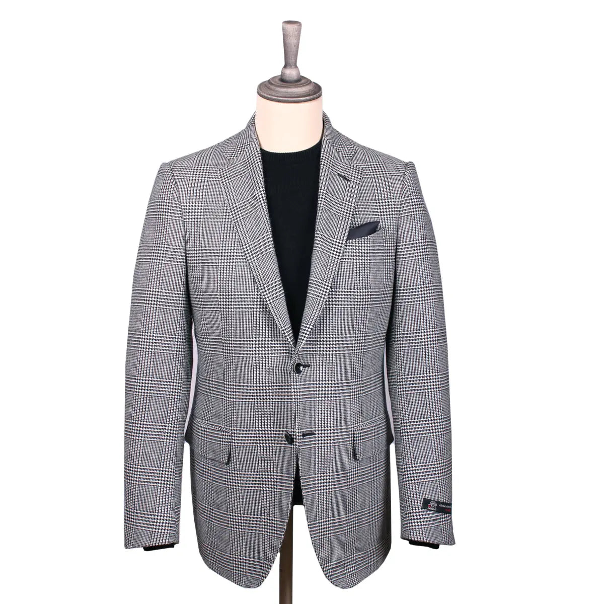 Black White Prince of Wales Check Jacket