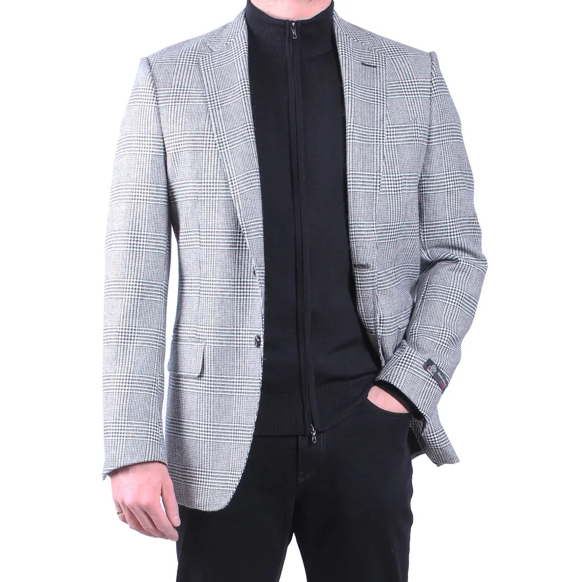 Black and white mens jacket cheap