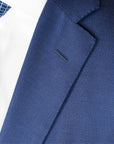 Robert Old - Blue Basket Weave Organic Wool Blazer JACKETS Robert Old
