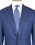 Robert Old - Blue Basket Weave Organic Wool Blazer JACKETS Robert Old