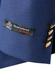 Robert Old - Blue Basket Weave Organic Wool Blazer JACKETS Robert Old