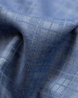 Robert Old - Blue Twill Check Flanello Junior Cotton Long Sleeve Shirt L/S SHIRTS Robert Old
