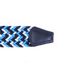 Robert Old - Blue Woven Textile Stretch Belt BELTS/BRACES Robert Old