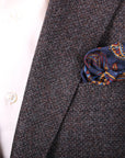 Robert Old - Brown Bouclé Wool, Silk, & Cashmere Blend Jacket JACKETS Robert Old