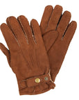 Robert Old - Brown Lambskin Leather Wool Lined Gloves GLOVES Robert Old