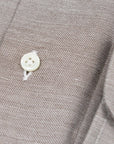 Robert Old - Brown Wool & Cashmere Slim Fit Shirt L/S SHIRTS Robert Old