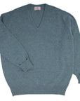 Robert Old - The Brae 2 ply V-Neck Pure Lambswool Sweater KNITWEAR Robert Old