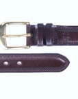 Robert Old - Dark Brown ‘Itchen’ Bridle Hide Leather Belt BELTS/BRACES Robert Old