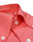 Robert Old - Coral Pink Supraluxe Swiss Cotton Poplin Long Sleeve Shirt L/S SHIRTS Robert Old
