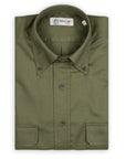 Robert Old - Green Oxford Two-Pocket Long Sleeve Shirt L/S SHIRTS Robert Old