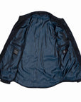 Robert Old - Navy-Blue Nubuck Suede Shirt Jacket LEATHERS Robert Old
