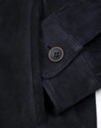 Robert Old - Navy-Blue Nubuck Suede Shirt Jacket LEATHERS Robert Old