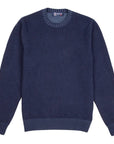 Robert Old - Navy Wool & Cashmere Blend Crewneck Jumper KNITWEAR Robert Old