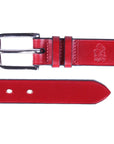 Robert Old - Red ‘Avon’ Bridle Hide Leather Belt BELTS/BRACES Robert Old