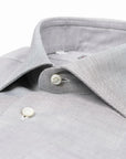 Robert Old - White & Black Cotton Twill Slim Fit Shirt L/S SHIRTS Robert Old