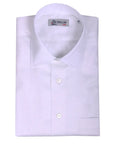 Robert Old - White Patterned 2Ply Swiss Cotton Dobby Shirt L/S SHIRTS Robert Old
