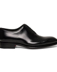 Santoni - Black Polished Leather Oxford Shoe SHOES Santoni