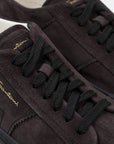 Santoni - Charcoal Suede Double Buckle Sneaker SHOES Santoni