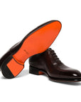 Santoni - Dark Brown Lace Up Oxford Shoe SHOES Santoni