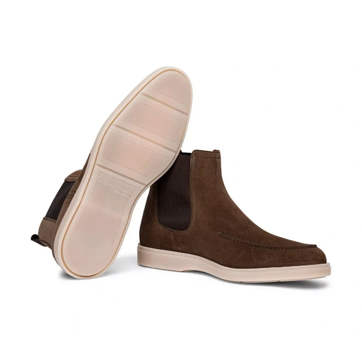 Santoni suede boots store