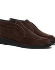 Santoni - Dark Brown Suede Desert Boots SHOES Santoni