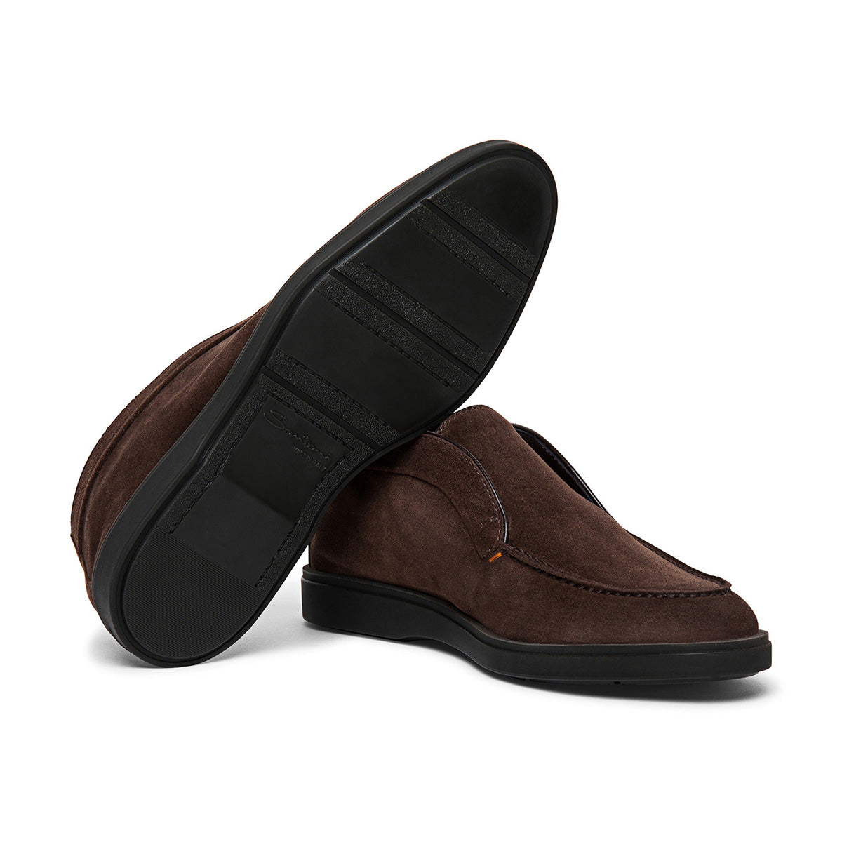 Santoni - Dark Brown Suede Desert Boots SHOES Santoni