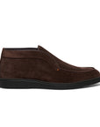 Santoni - Dark Brown Suede Desert Boots SHOES Santoni